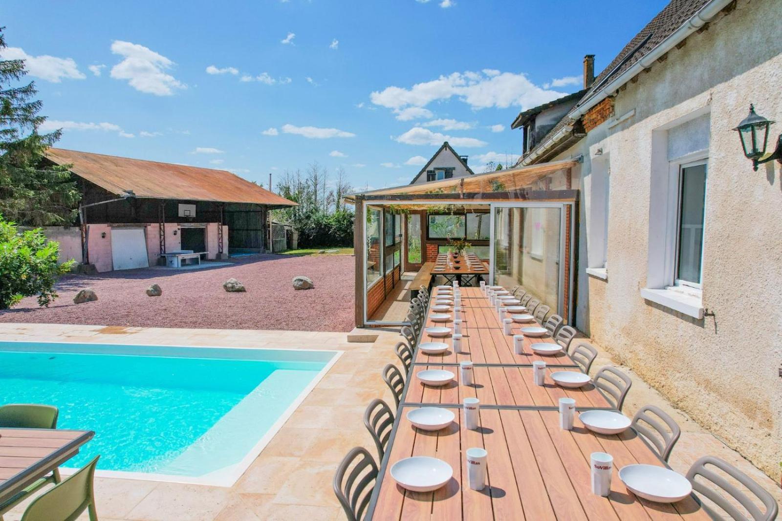 Crazy Villa Le Tertre 28 - Heated Pool - Basket - 2H Paris - 44P Courtalain Exterior photo